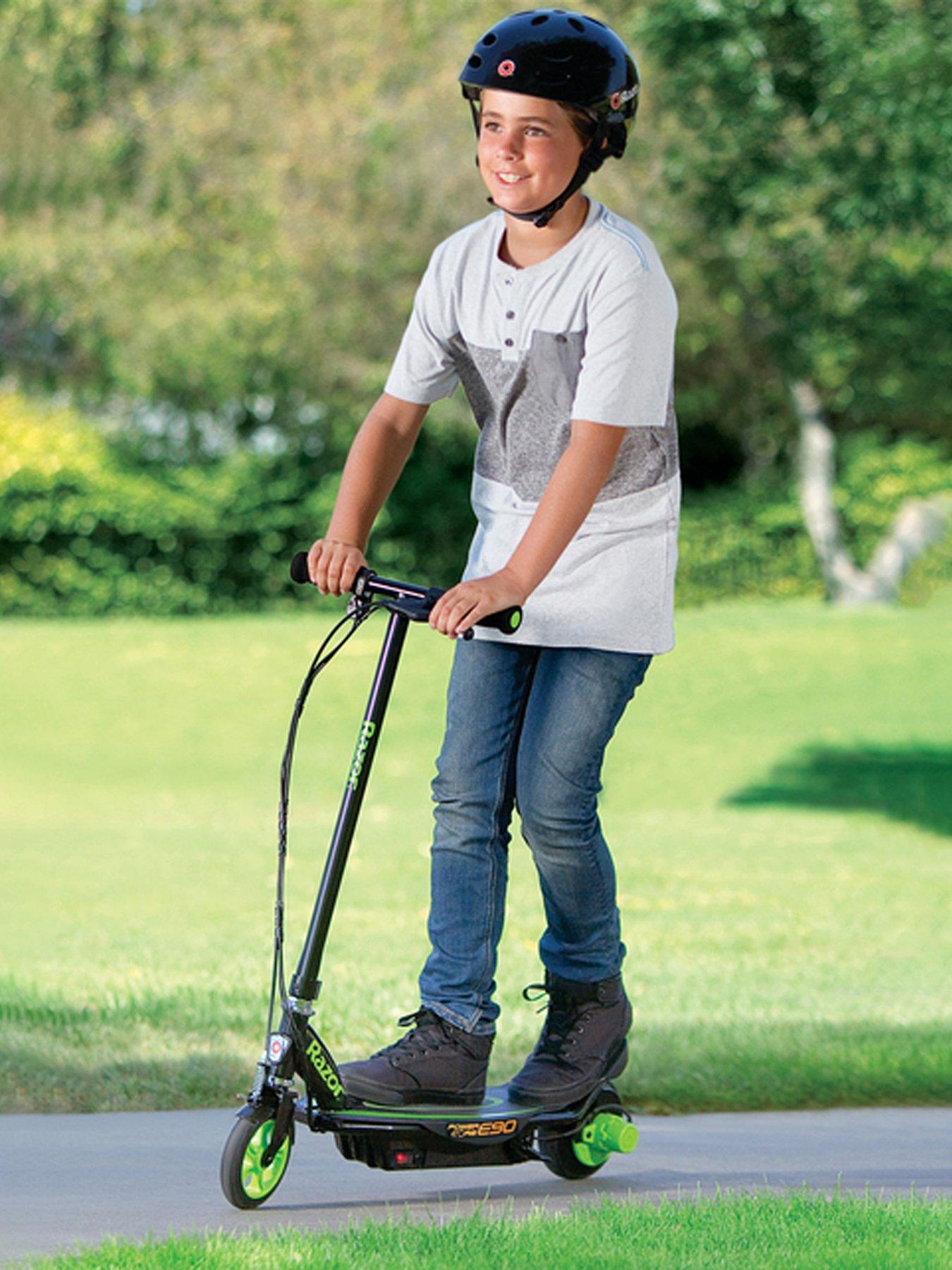 Image 6 of 7 of Razor Power Core E90 Electric Scooter for Kids 8+ - Green