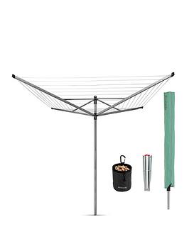 Product photograph of Brabantia Lift-o-matic Rotary Airer With Accessories from very.co.uk