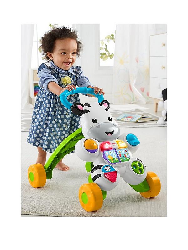 Image 1 of 5 of Fisher-Price Learn with Me Zebra Baby Walker