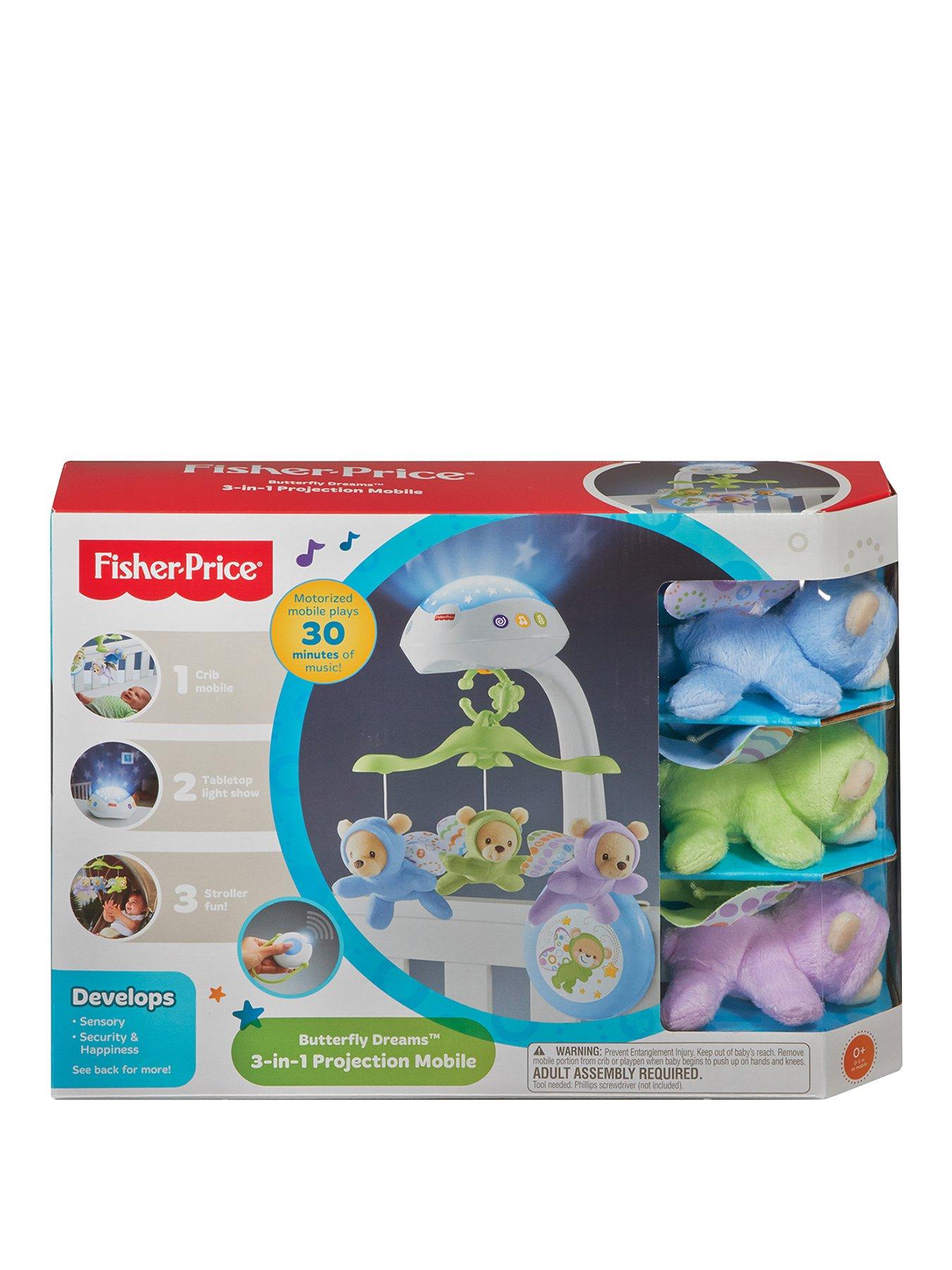 Fisher Price Butterfly Dreams 3 in 1 Projection Baby Mobile Very