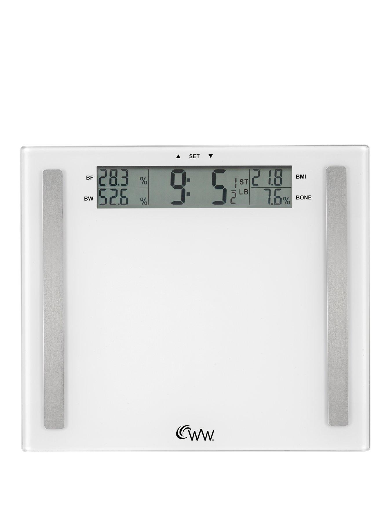 Product photograph of Weight Watchers Weightwatchers Ultimate Accuracy Easy Read Glass Scale from very.co.uk