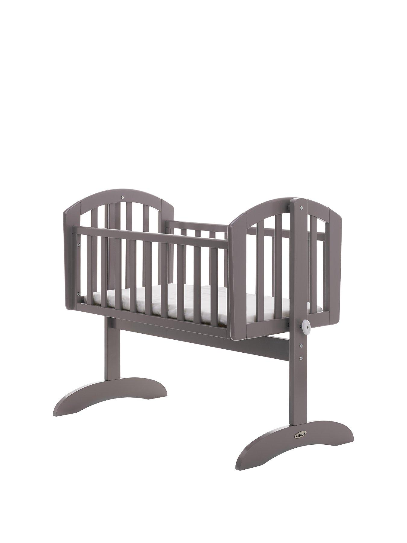 Product photograph of Obaby Sophie Swinging Crib Amp Mattress from very.co.uk