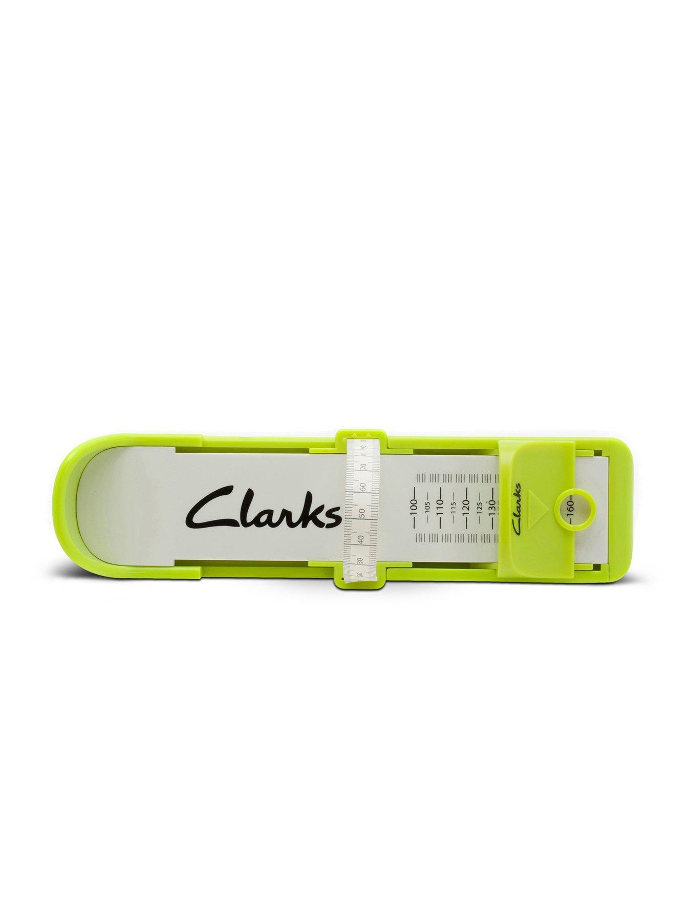Clarks Toddler Foot Gauge White Green very