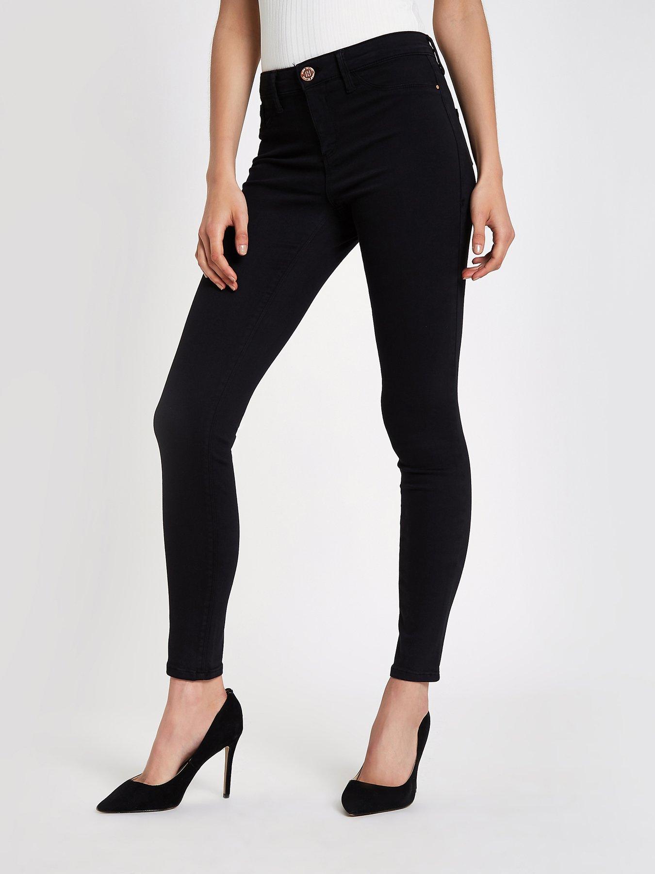 river island molly jeans black