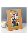 Image thumbnail 1 of 3 of The Personalised Memento Company Personalised 'To The Moon &amp; Back' Oak Photo Frame
