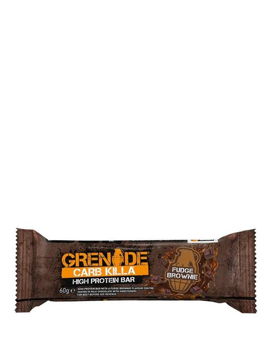 stillFront image of grenade-carb-killa-12-x-60g-bars-fudge-brownie
