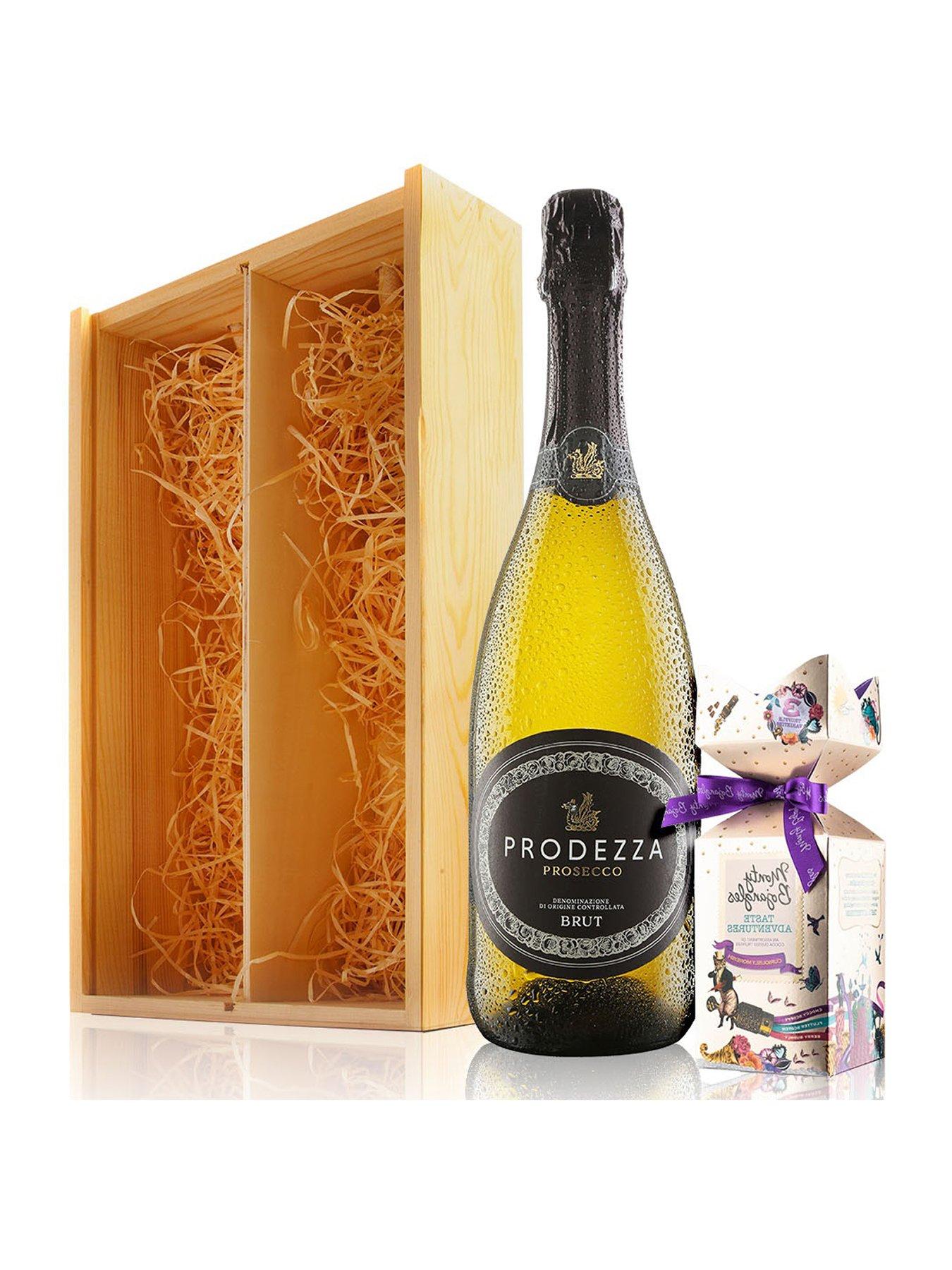 Image 1 of 4 of Virgin Wines Prosecco &amp; Chocolates in&nbsp;Wooden Gift Box