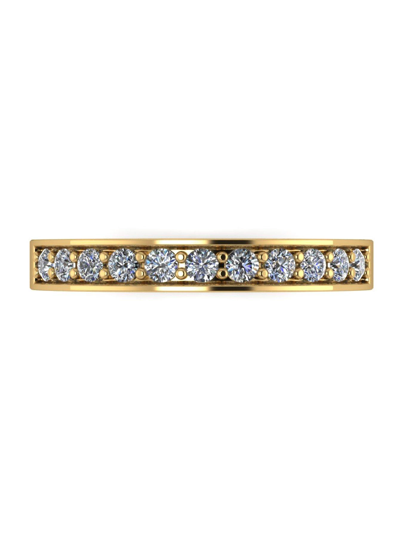 Image 4 of 5 of Moissanite Lady Lynsey 9ct Gold 0.33ct Moissanite Eternity Ring