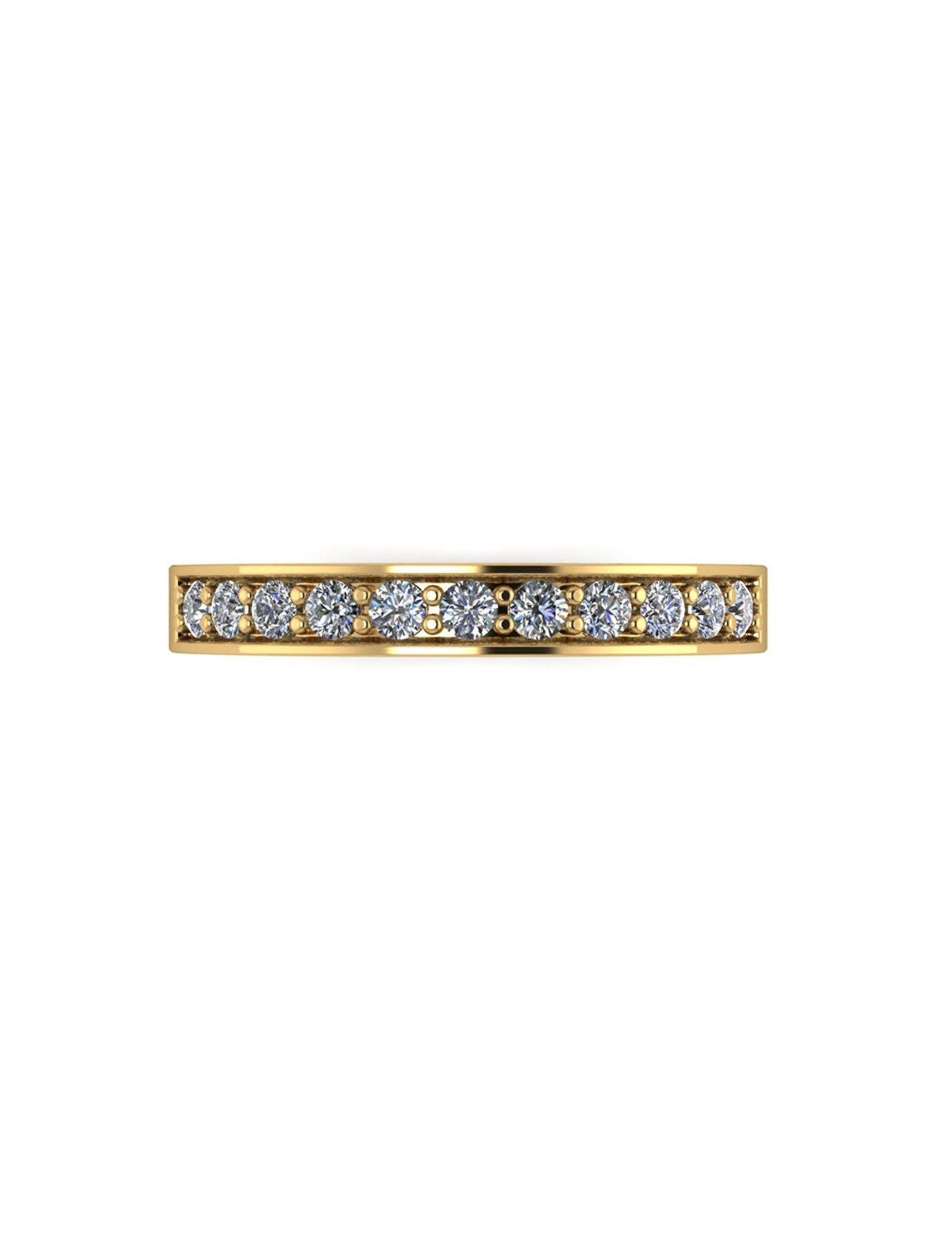 Image 4 of 5 of Moissanite Lady Lynsey 9ct Gold 1ct Moissanite Eternity Ring