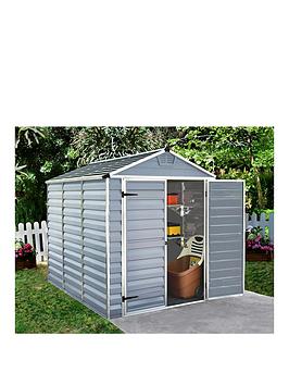 Canopia By Palram 6X8 Ft Skylight Double Door Shed - Anthracite