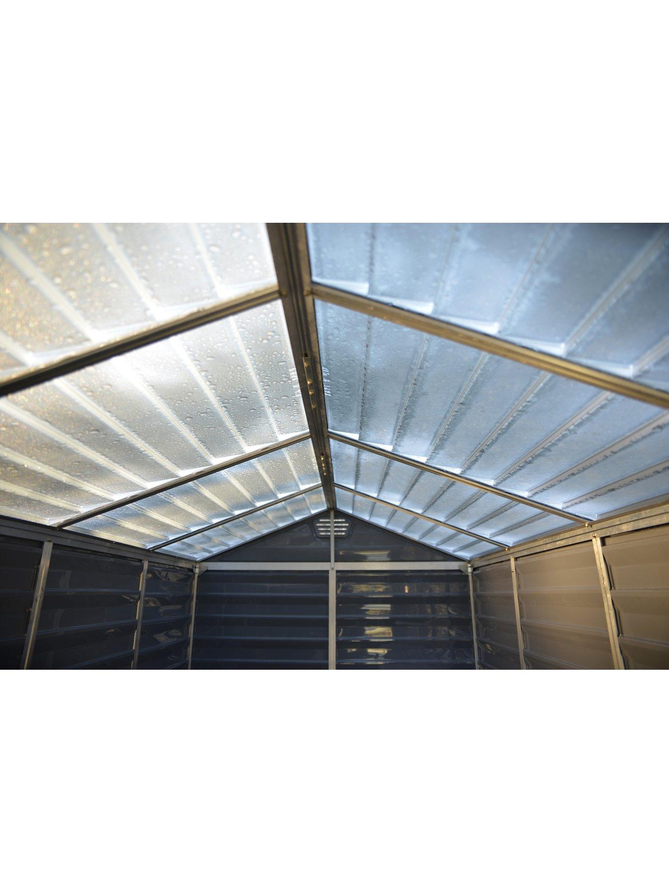 Image 3 of 5 of Canopia by Palram 6x8 ft Skylight Double Door Shed - Anthracite