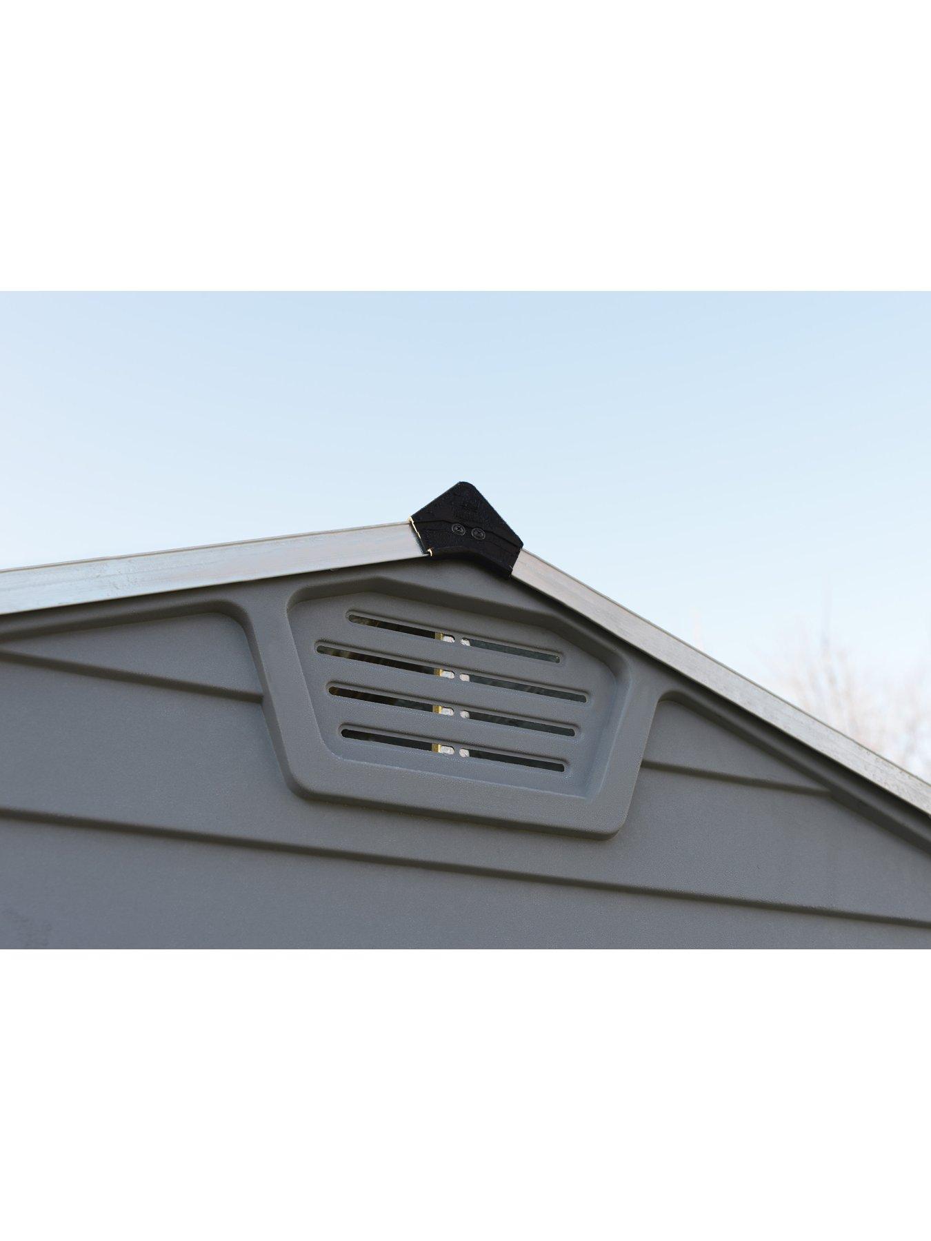 Image 4 of 5 of Canopia by Palram 6x8 ft Skylight Double Door Shed - Anthracite