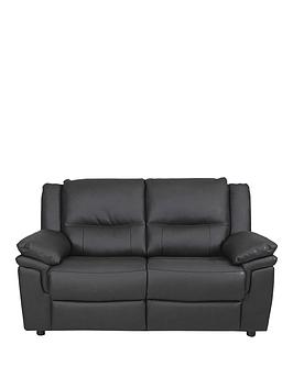 Product photograph of Albion Luxury Faux Leather High Back 2 Seater Sofa from very.co.uk