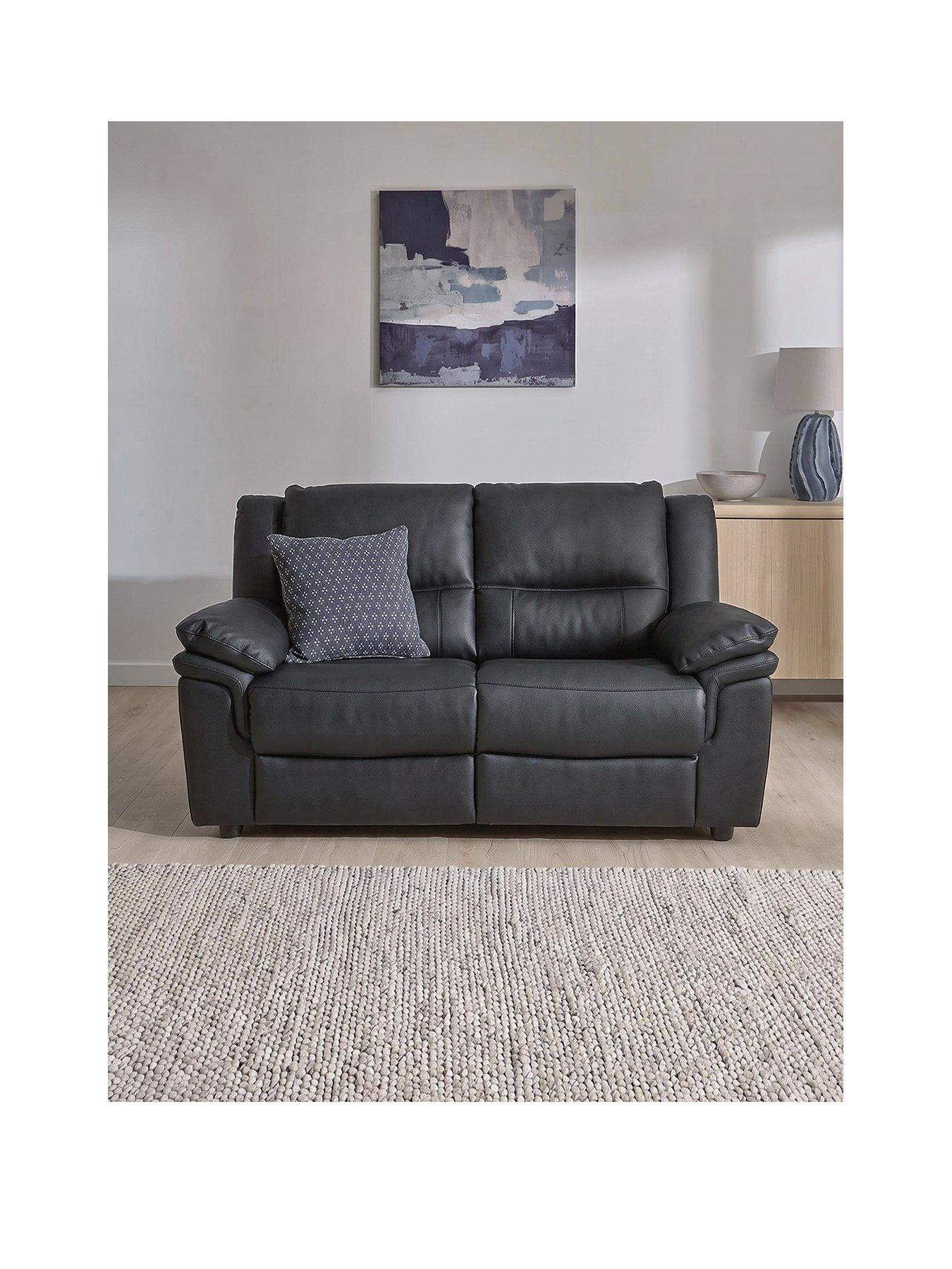 The Very Collection Albion Luxury Faux Leather High Back 2 Seater Sofa - FSC® Certified