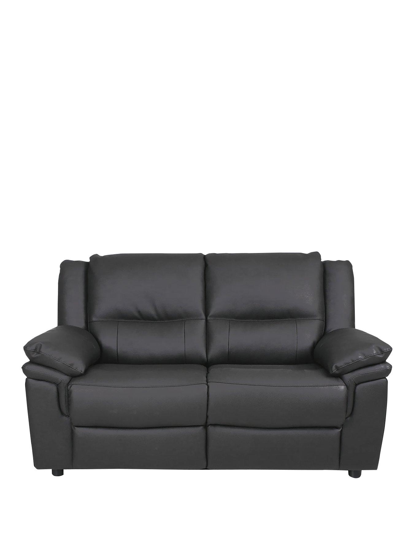 Image 1 of 5 of undefined Albion Luxury Faux Leather High Back&nbsp;2 Seater Sofa&nbsp;- FSC&reg; Certified