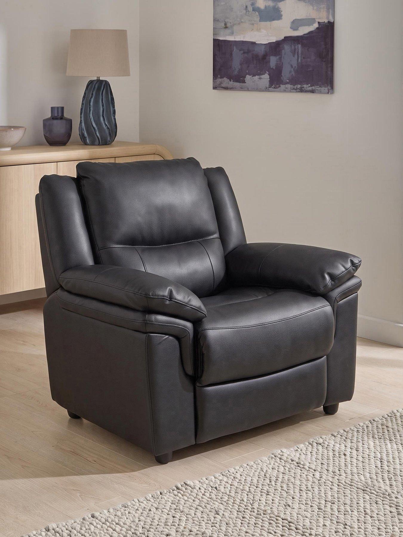 The Very Collection Albion Luxury Faux Leather High Back Armchair - FSC® Certified