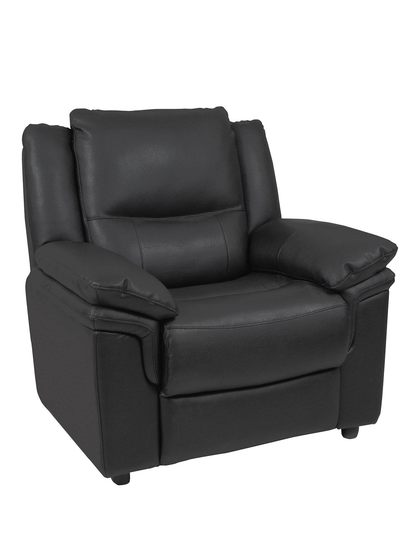 Image 2 of 4 of Albion Luxury Faux Leather High Back&nbsp;Armchair