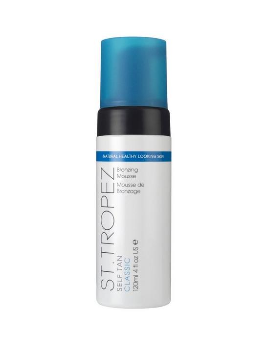 front image of st-tropez-self-tan-classic-bronzing-mousse-120ml