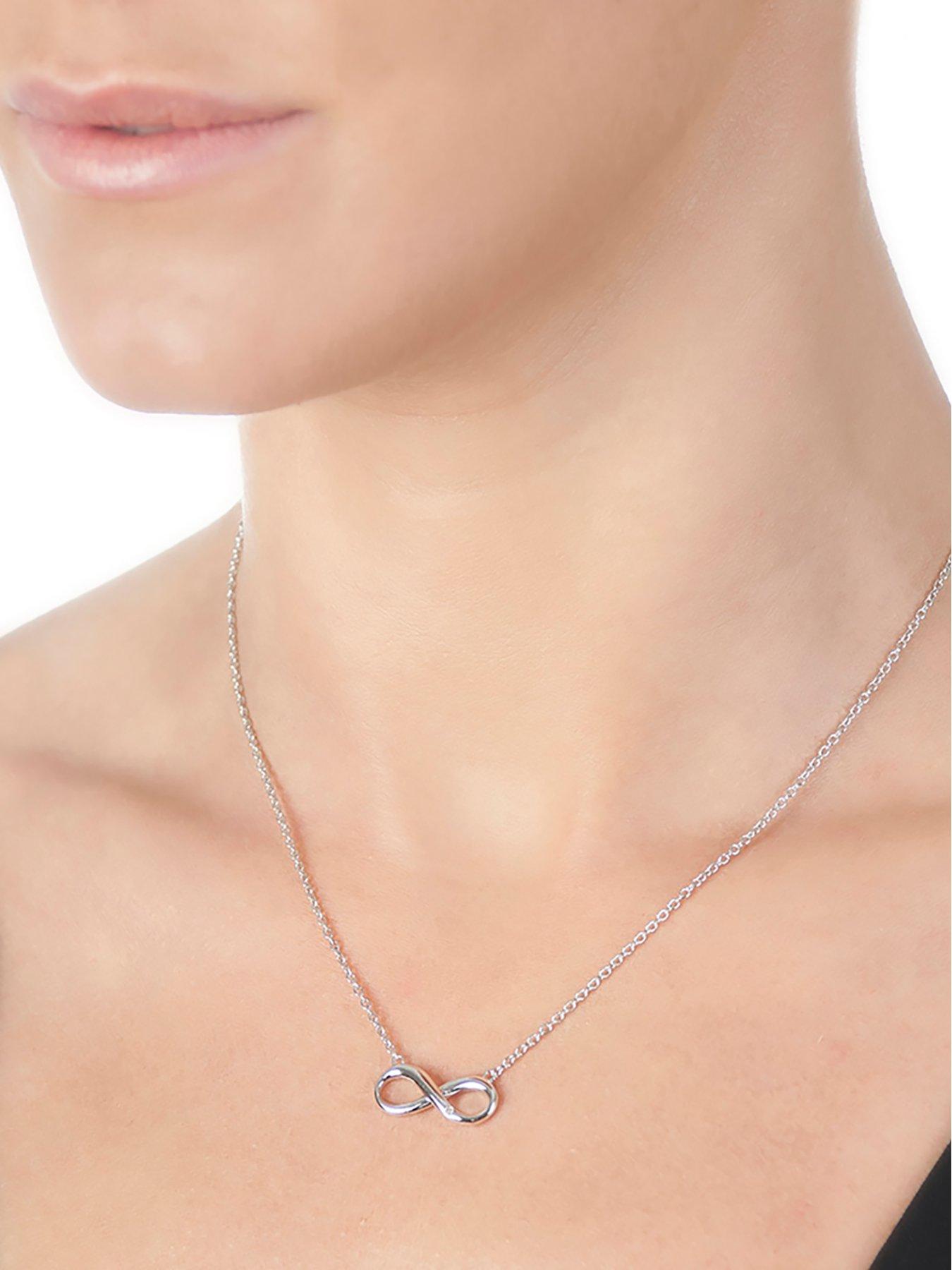 Hot Diamonds Sterling Silver Infinity Necklace Very