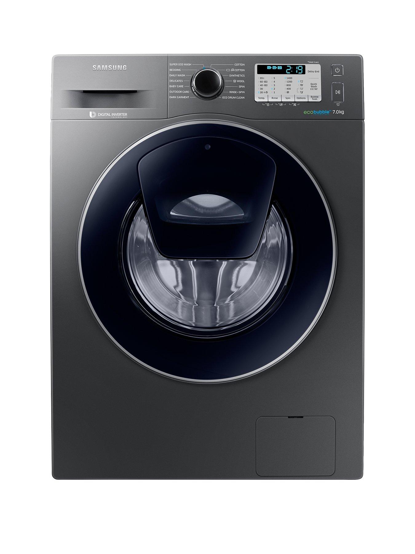 Samsung Ww70K5413Ux/Eu 7Kg Load, 1400 Spin Addwash&Trade; Washing Machine With Ecobubble&Trade; Technology And 5-Year Samsung Parts &Amp; Labour Warranty - Graphite