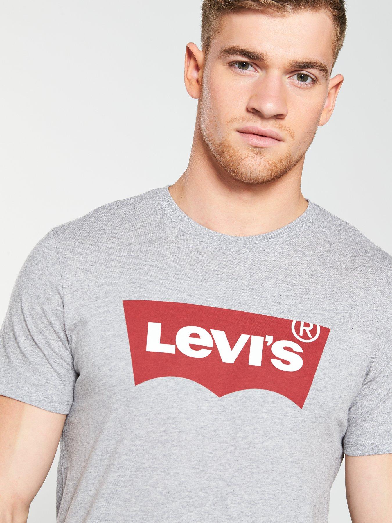 Levi s Batwing Graphic T Shirt Grey Heather very