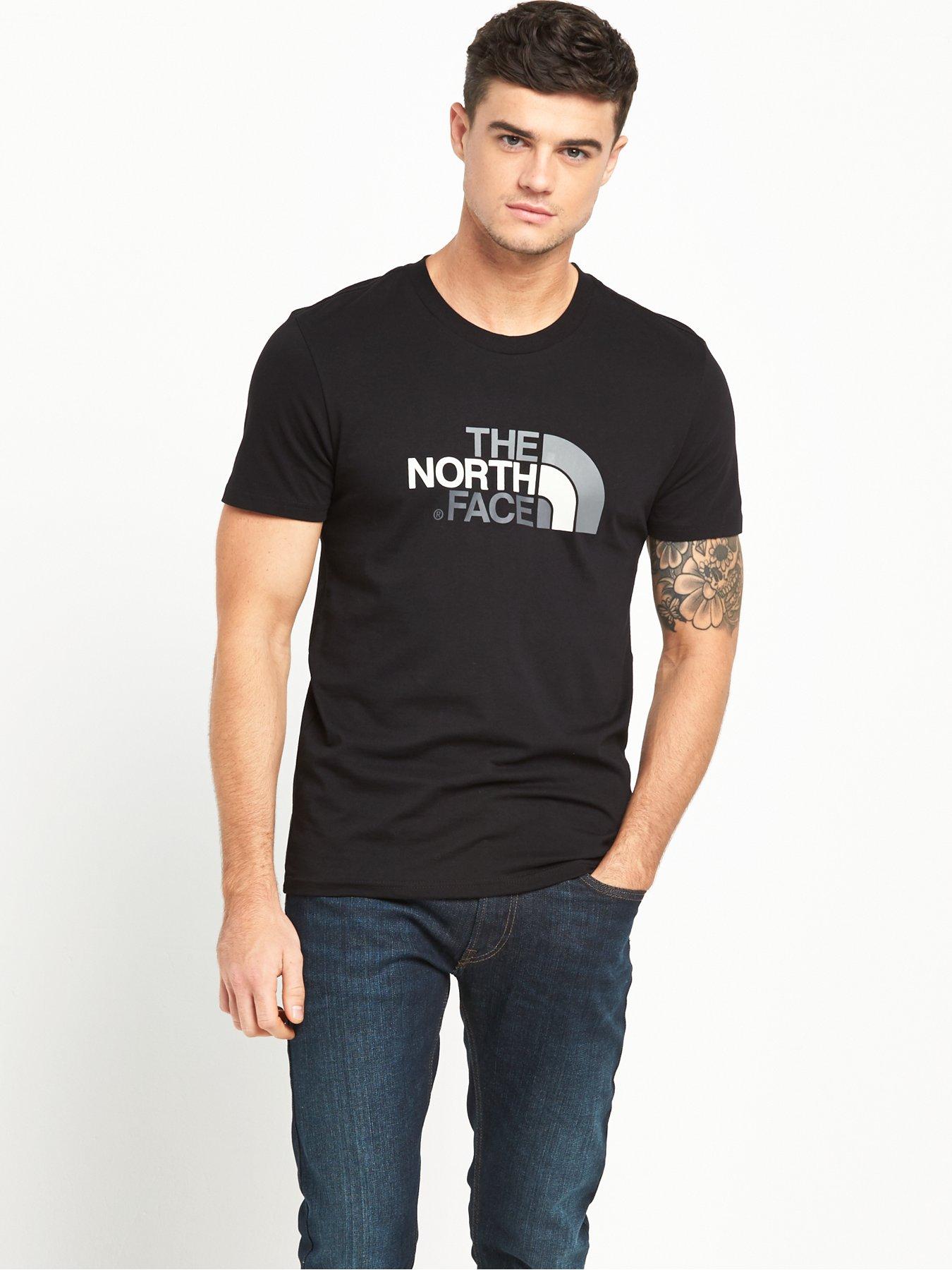 grey north face t shirt