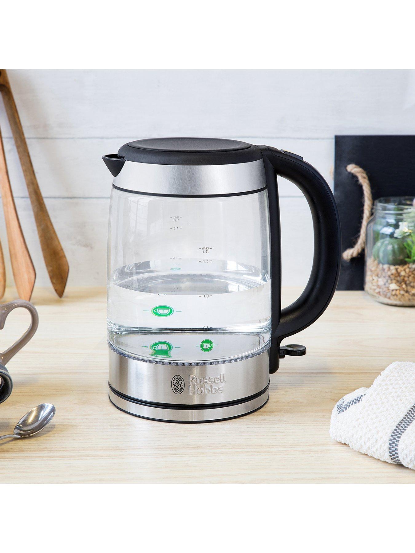 Image 6 of 6 of Russell Hobbs Illuminating Black Glass Kettle - 21600-10