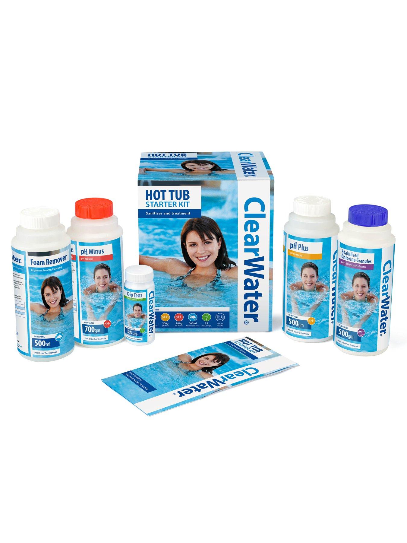 Product photograph of Clearwater Spa Chemical Starter Kit from very.co.uk