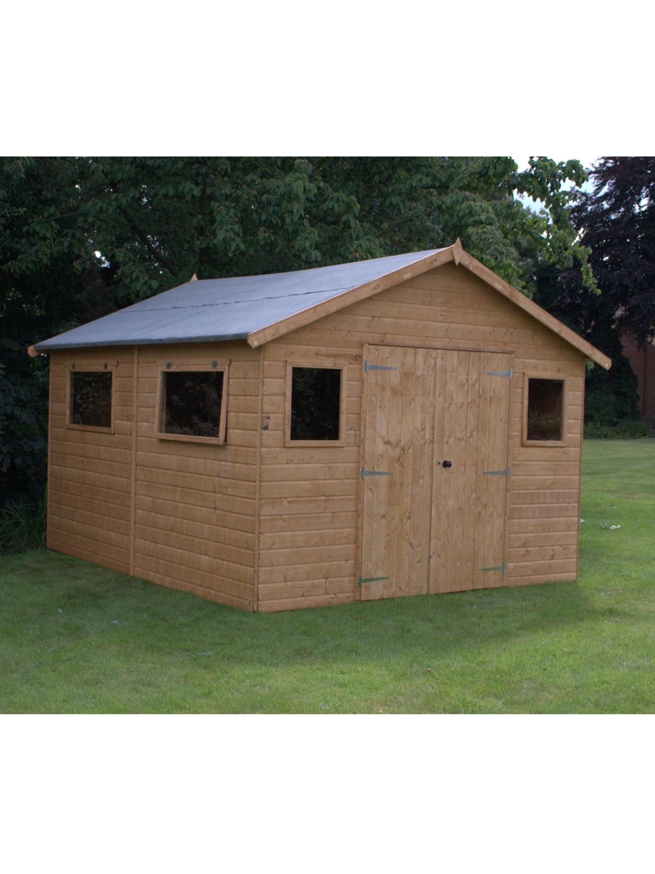 MERCIA 12 x 10 ft Workshop Shed very.co.uk