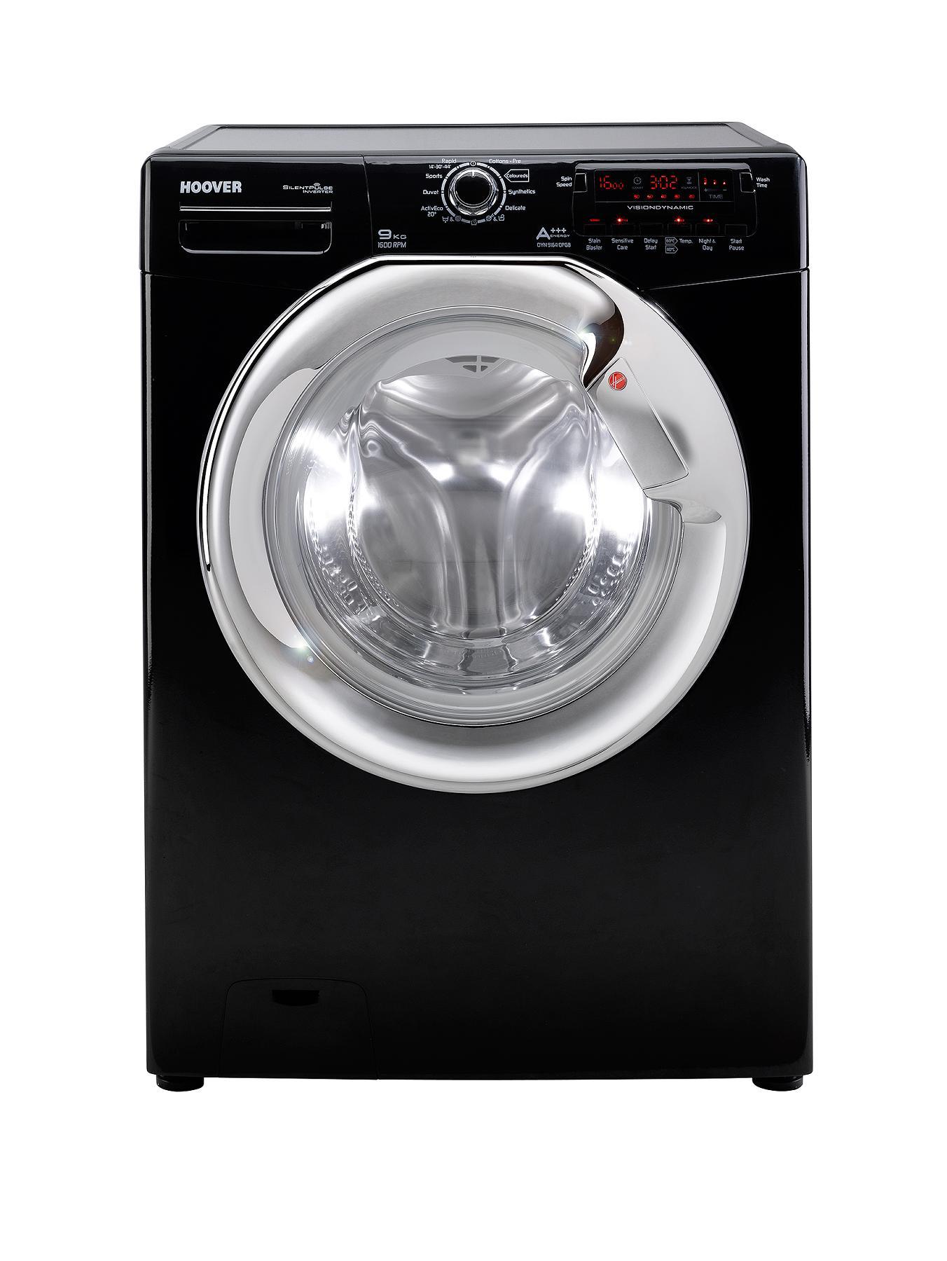 Hoover DYN9164DPGB 9kg Load, 1600 Spin Washing Machine - Black | very.co.uk