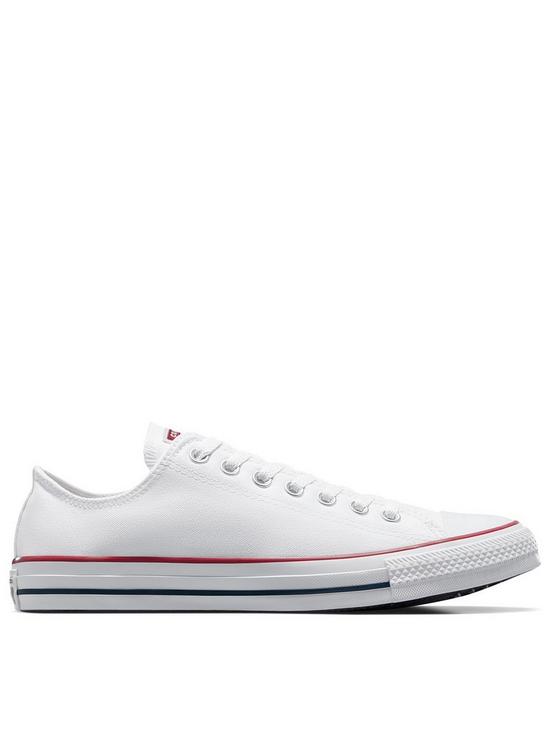 front image of converse-unisex-ox-trainers-white