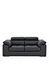 brady-100-premium-leather-2-seater-sofafront