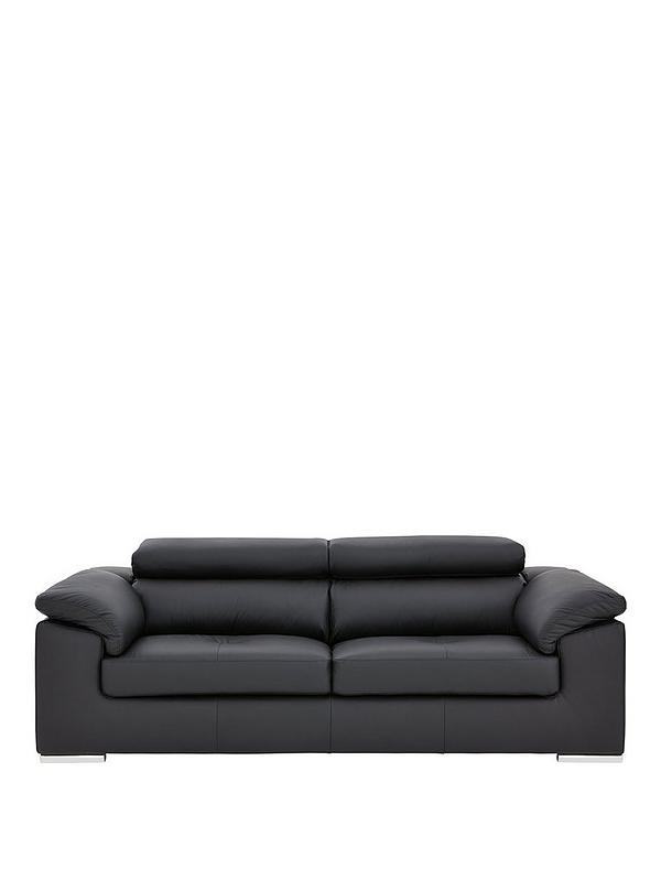 Brady 100 Premium Leather 3 Seater, Very Brady Leather Sofa
