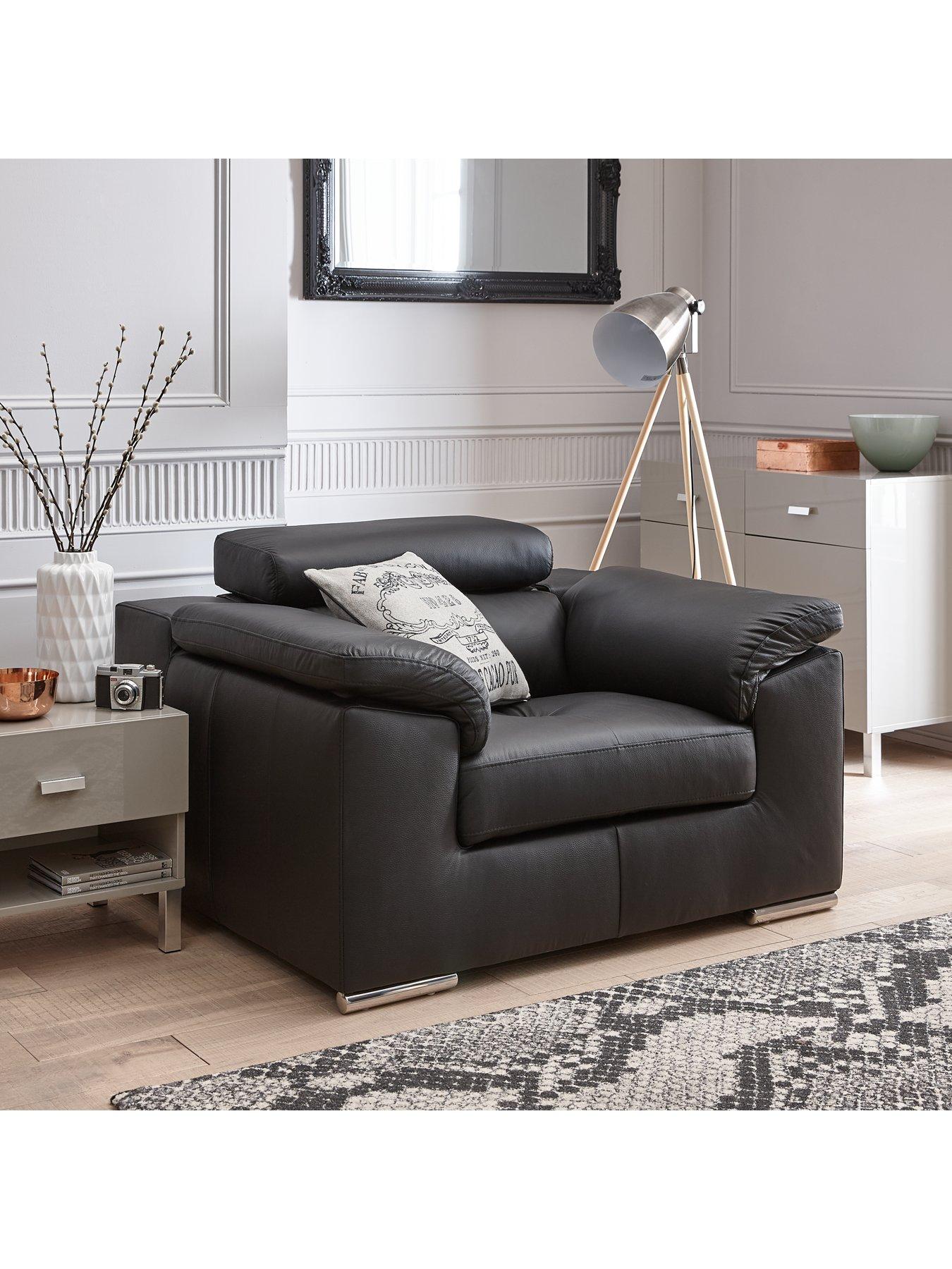 undefined Brady 100% Premium Leather Armchair - FSC® Certified