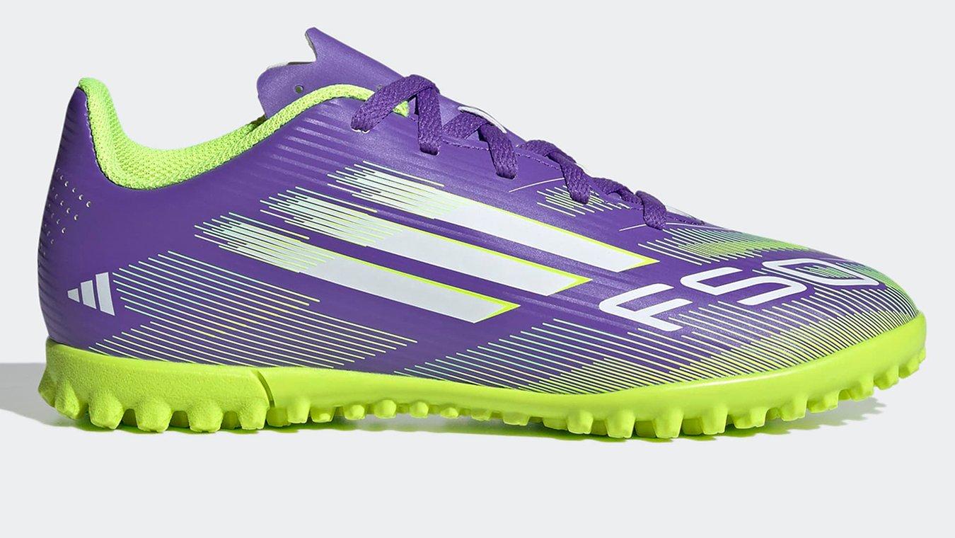 Side view of a pair of adidas F50 Football Boots. The perfect football boots for wingers.