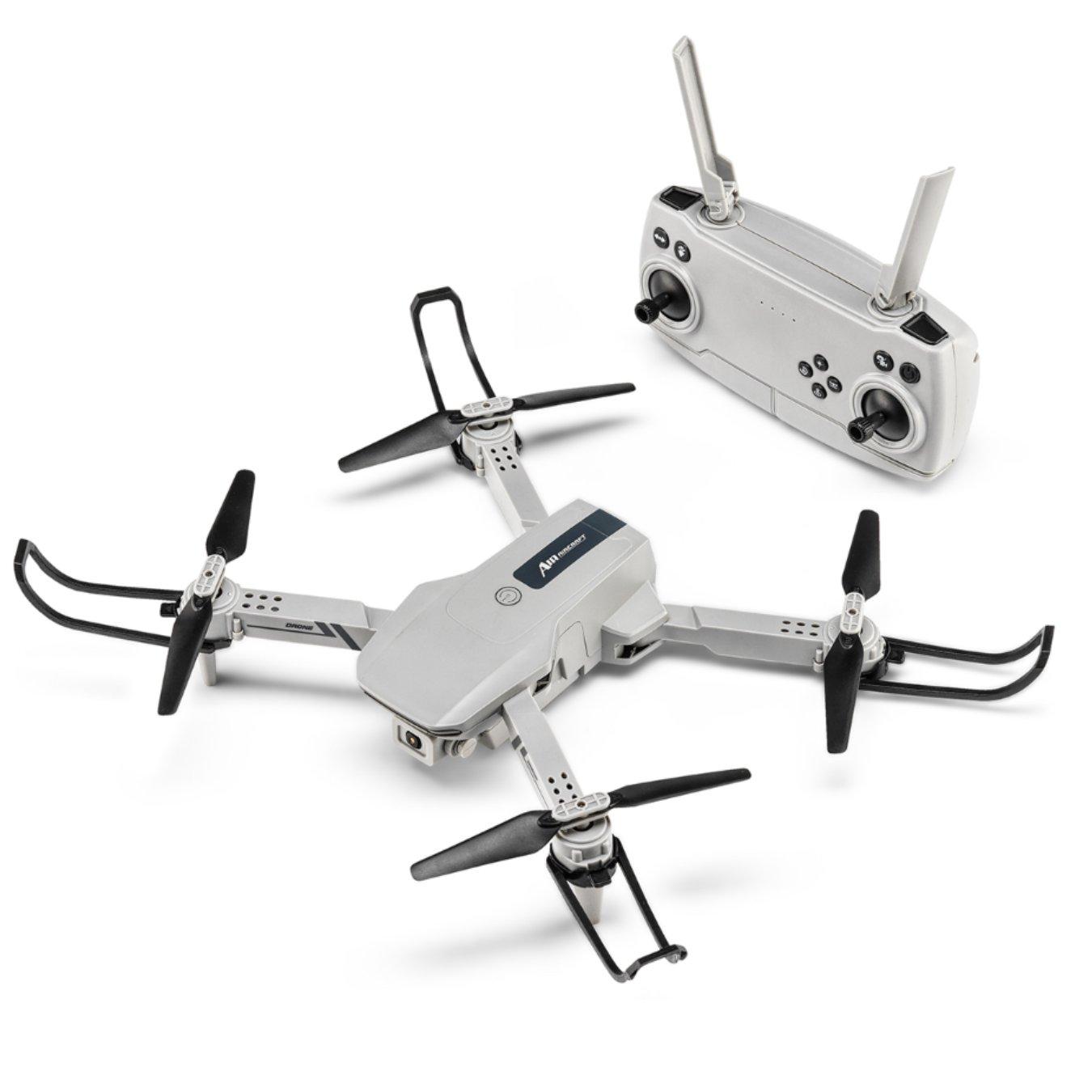 Birdseye image of the RED5 Harrier Folding Drone with FPV displaying the drone itself along with the remote control