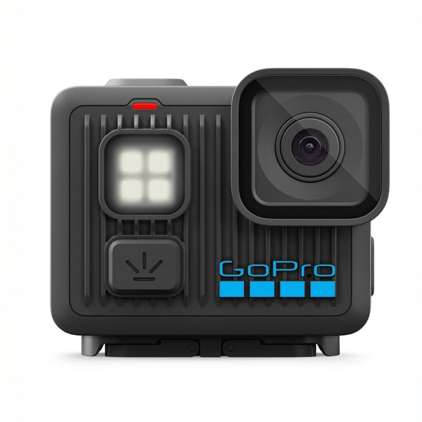 A small, black GoPro Lit Hero 4k Compact Action Camera. The perfect gift for him this Valentine's Day.