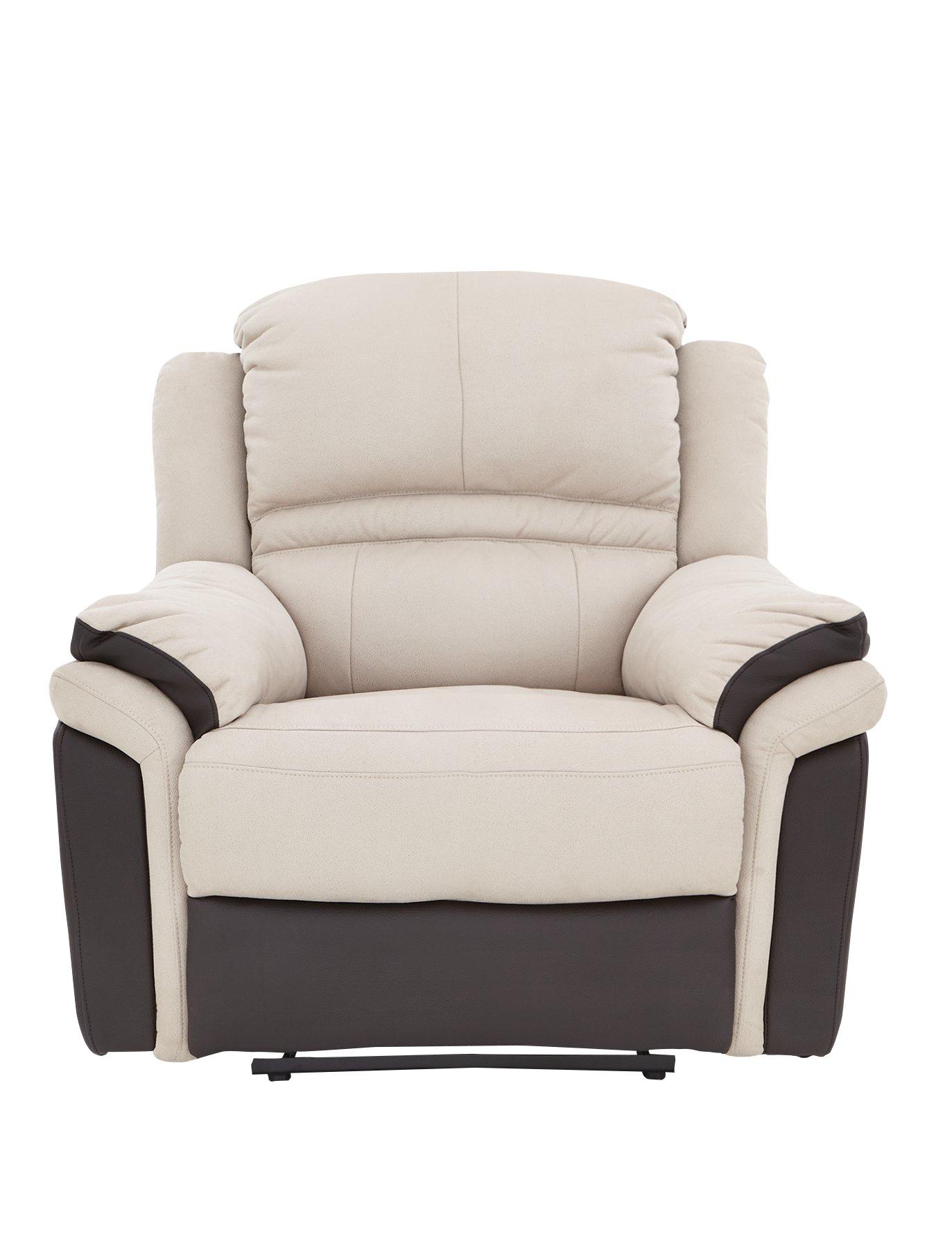 Product photograph of Petra Manual Recliner Armchair from very.co.uk