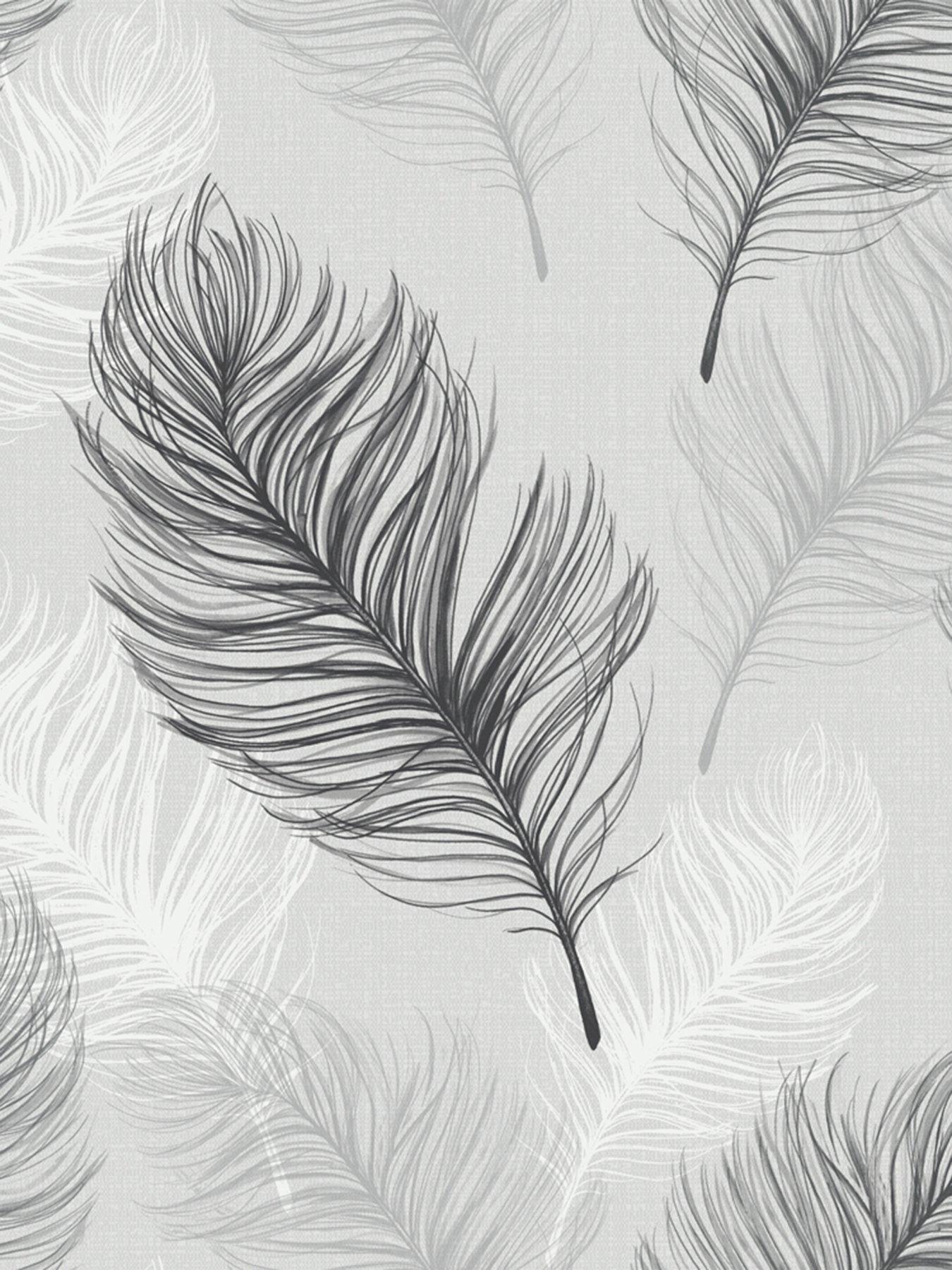 Arthouse Whisper Wallpaper Black White Very Co Uk