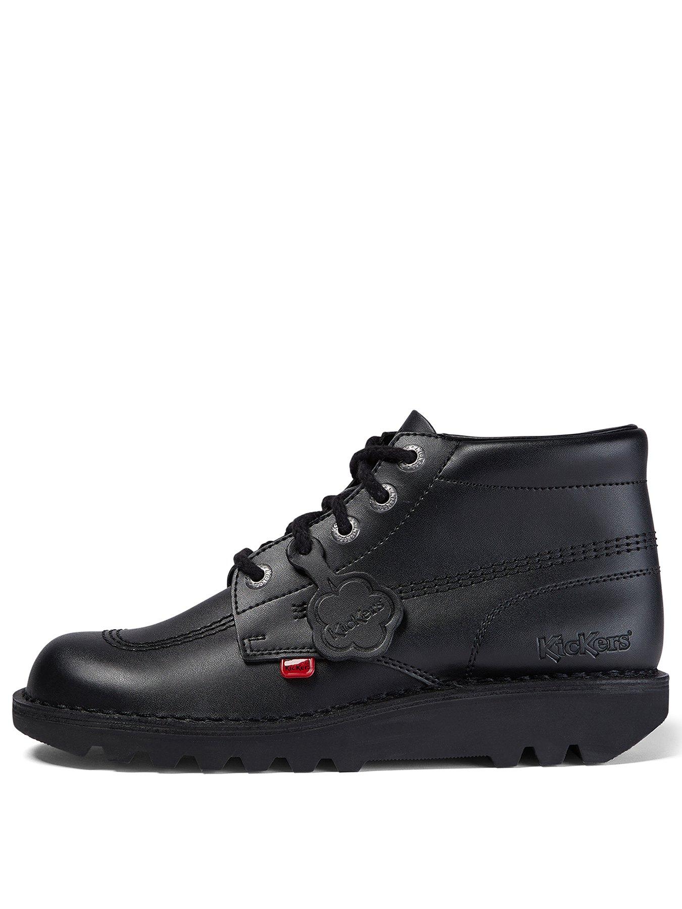 Kickers Kick Hi Y Black Youth Boots, 54% OFF