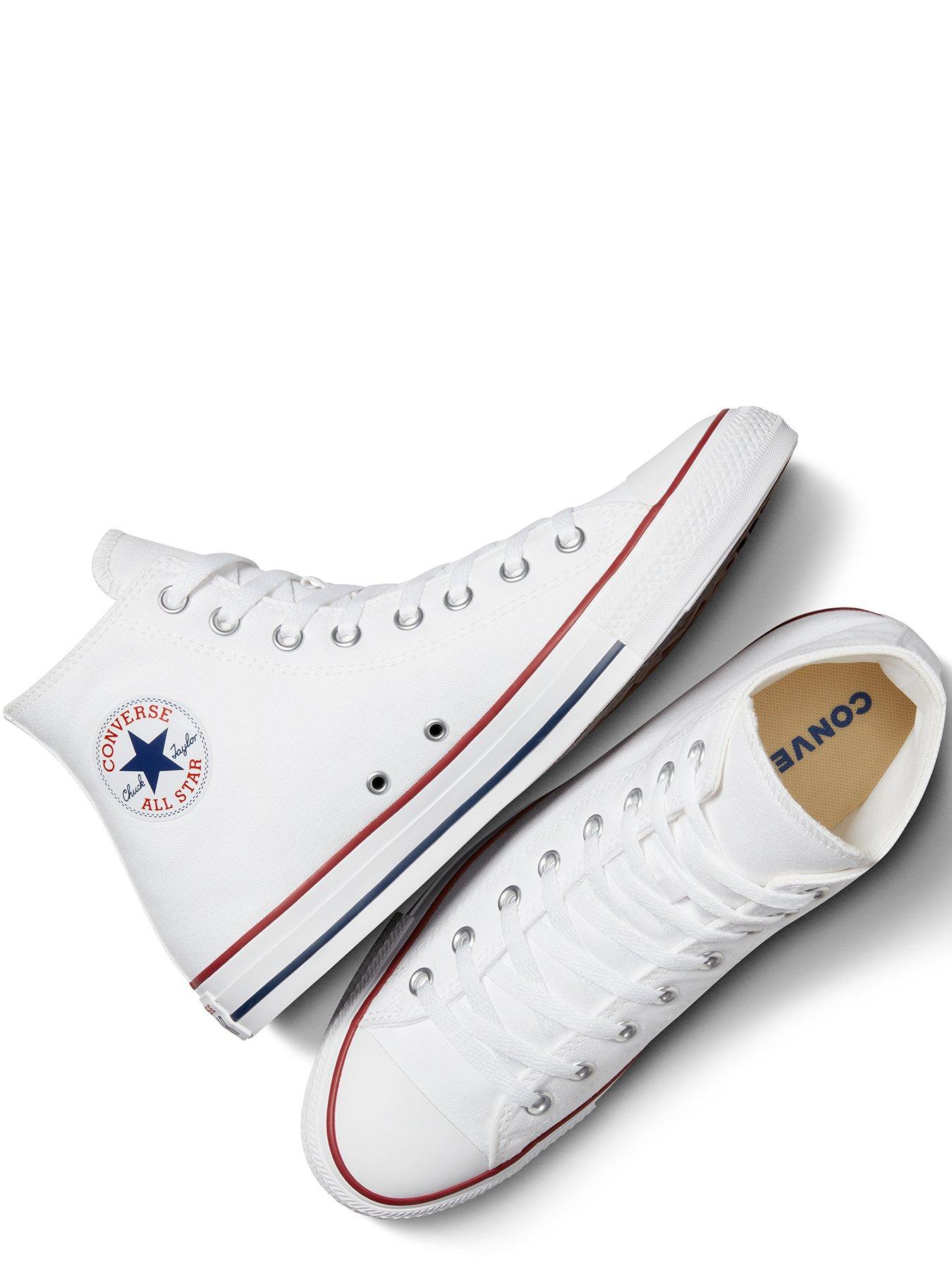 Converse fashion all star hi plimsolls in white