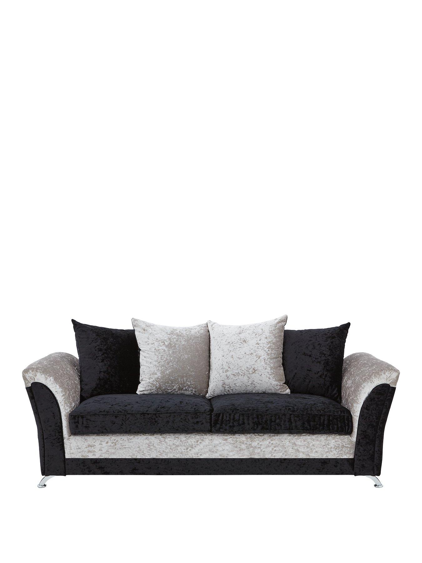 Product photograph of Very Home Zulu 3 Seater Fabric Sofa from very.co.uk
