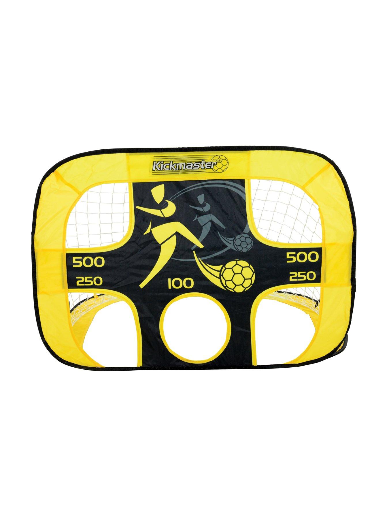 Kickmaster Quick Up Porta E Bersaglio Da Calcio – Apertura Istantanea 106x76cm, Portatile Con Picchetti E Borsa