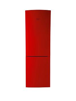Swan Sr9054R 60Cm Wide Frost-Free Fridge Freezer – Red