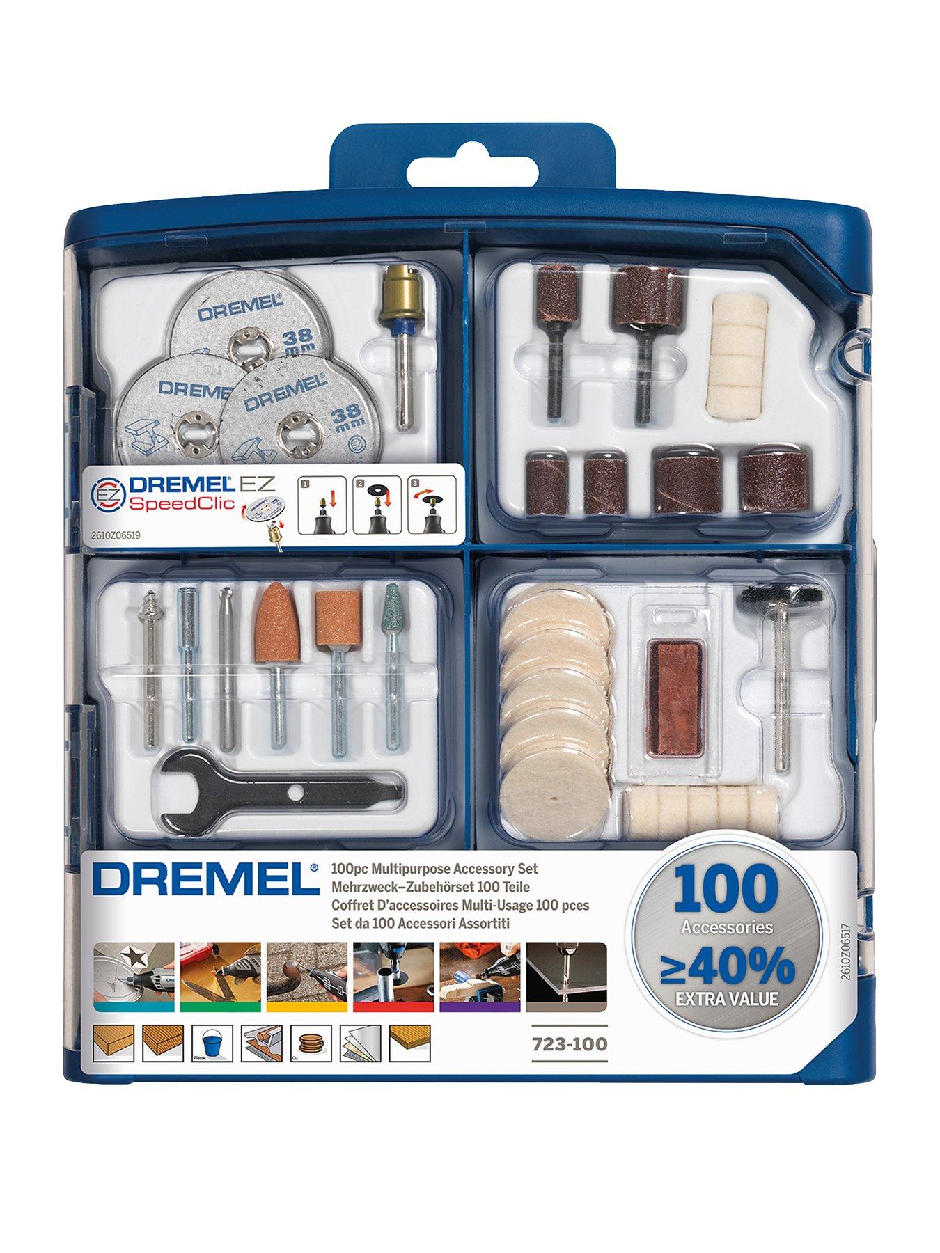 Product photograph of Dremel 100 Piece Accessory Set from very.co.uk