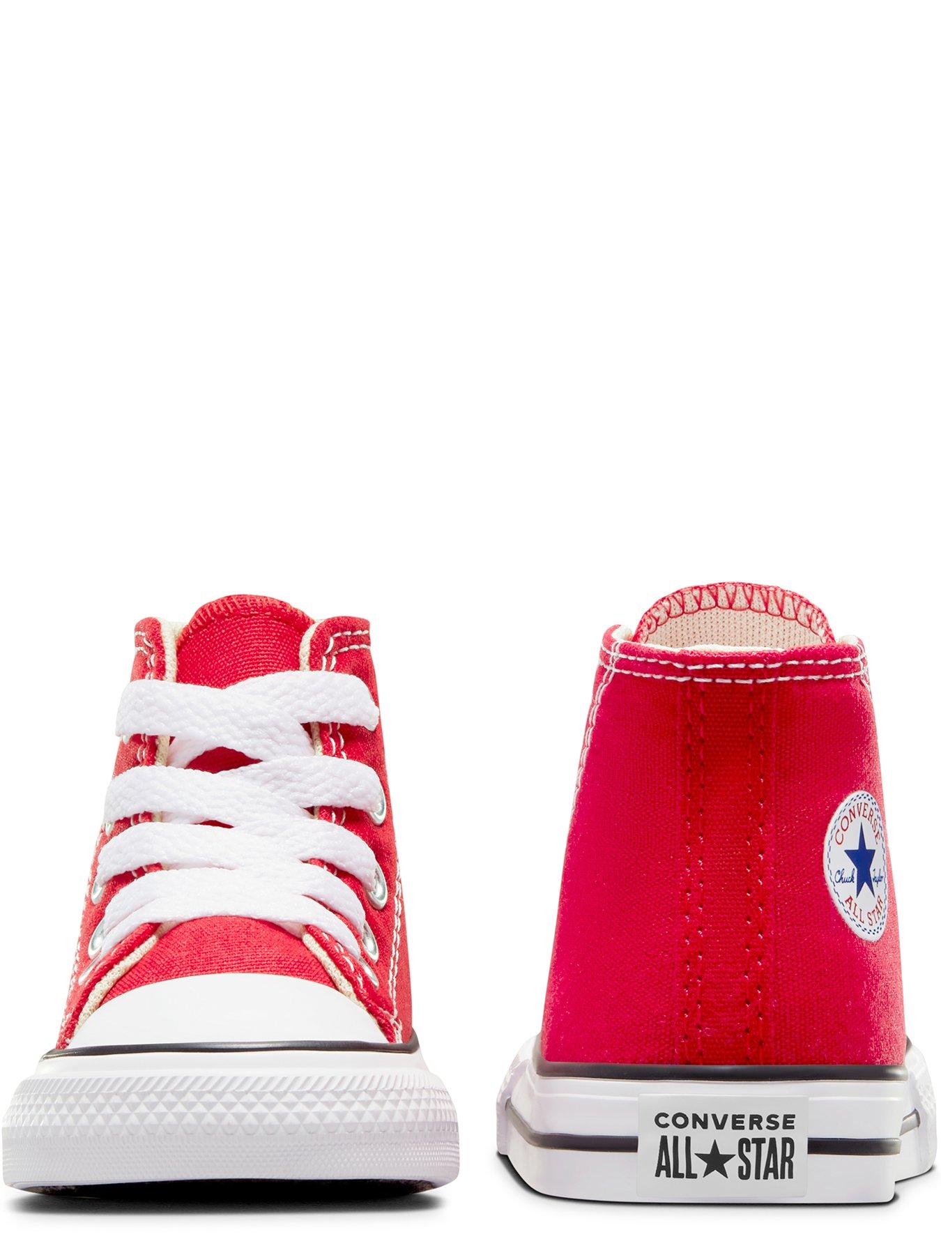 Red converse discount for kids