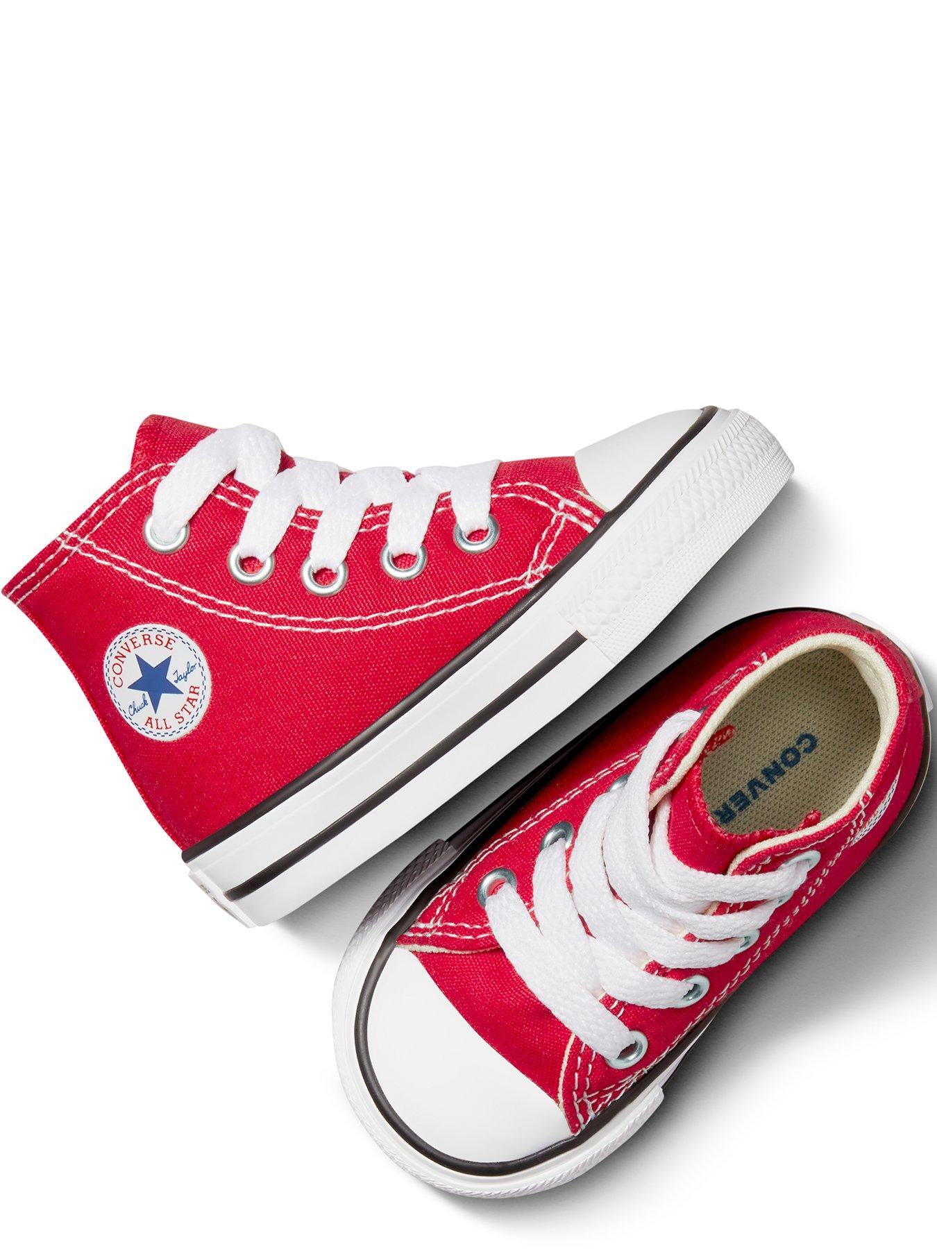 Converse Chuck Taylor All Star HI Infant Trainers RED Very