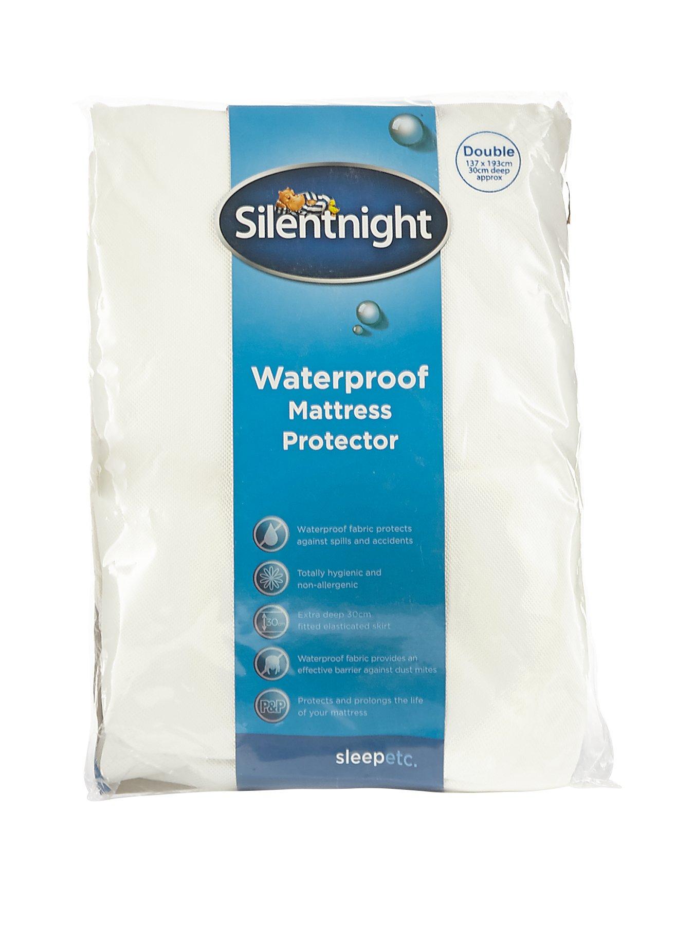 silent night waterproof mattress protector cot bed