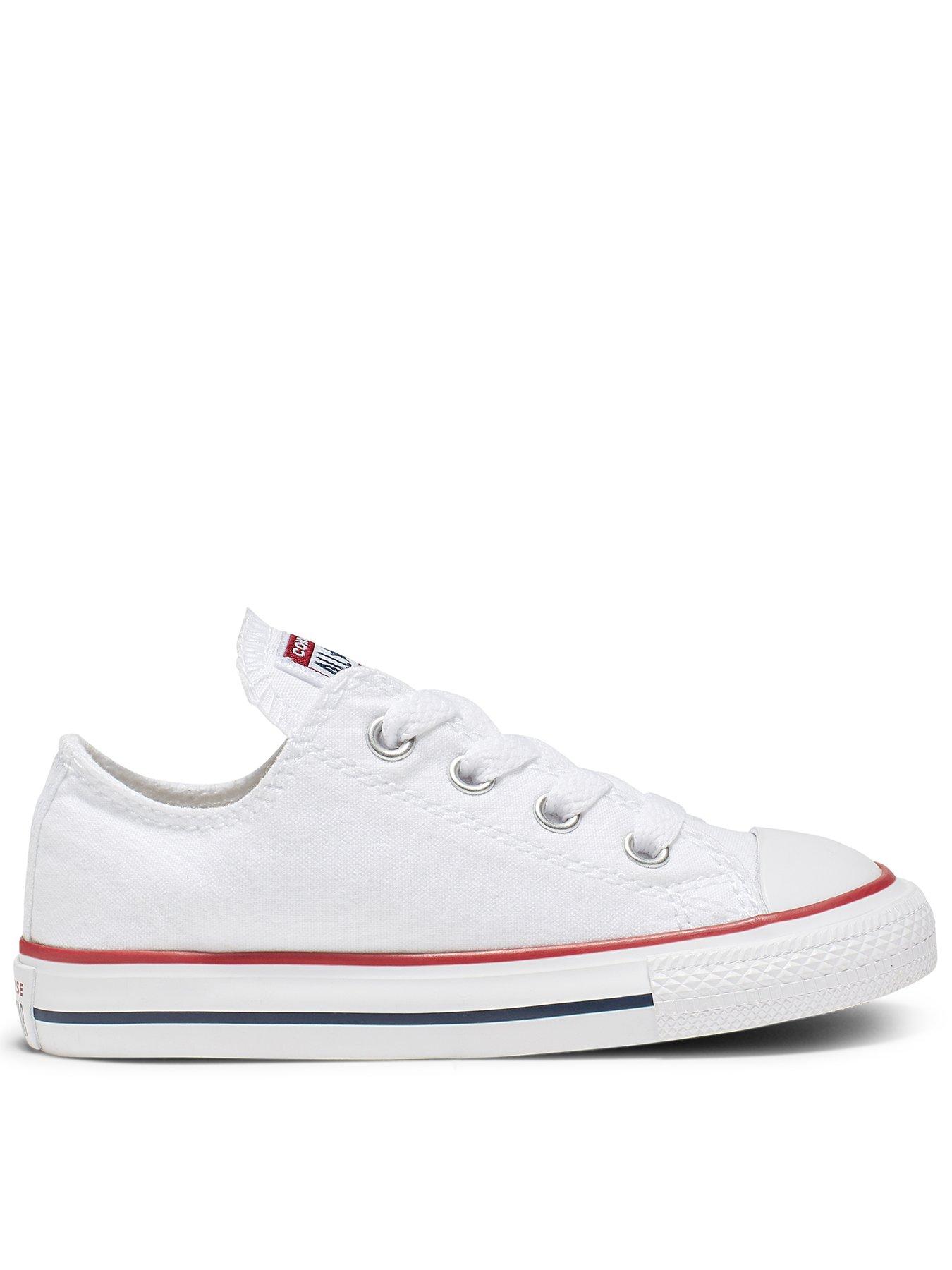 Image 1 of 6 of Converse Chuck Taylor All Star Ox Infant Unisex Seasonal Trainers -White