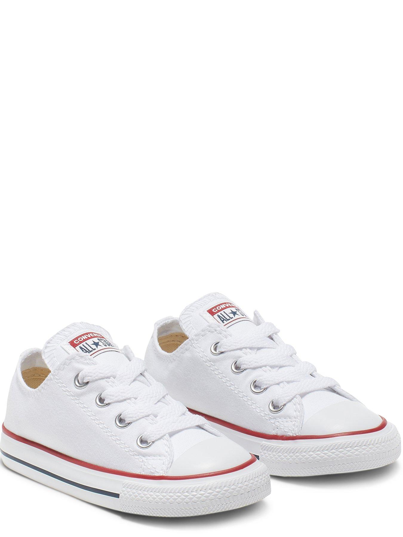 Image 3 of 6 of Converse Chuck Taylor All Star Ox Infant Unisex Seasonal Trainers -White